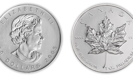The Canadian Palladium Maple Leaf Coin - Quick Stats