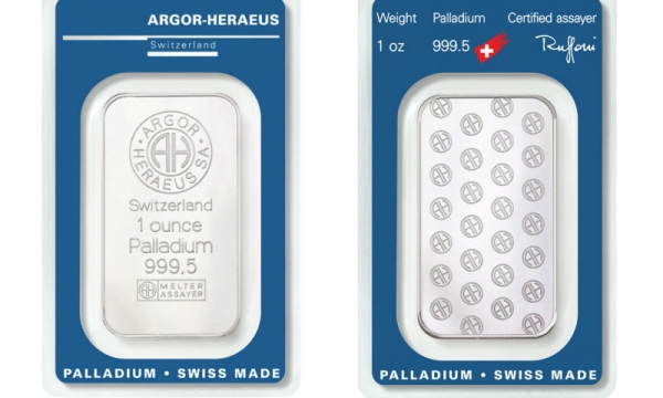 Buy Argor Heraeus Palladium Bars