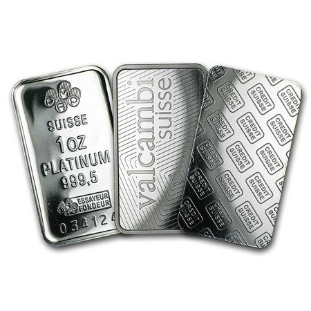 Necklet beschaving chrysant 1 Ounce Swiss Refined Platinum Bar