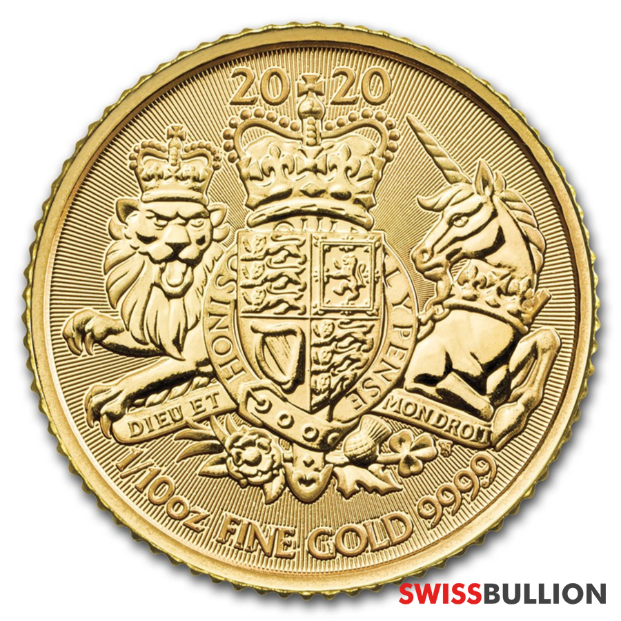 1/10 Ounce 2020 British Royal Arms Gold Coin