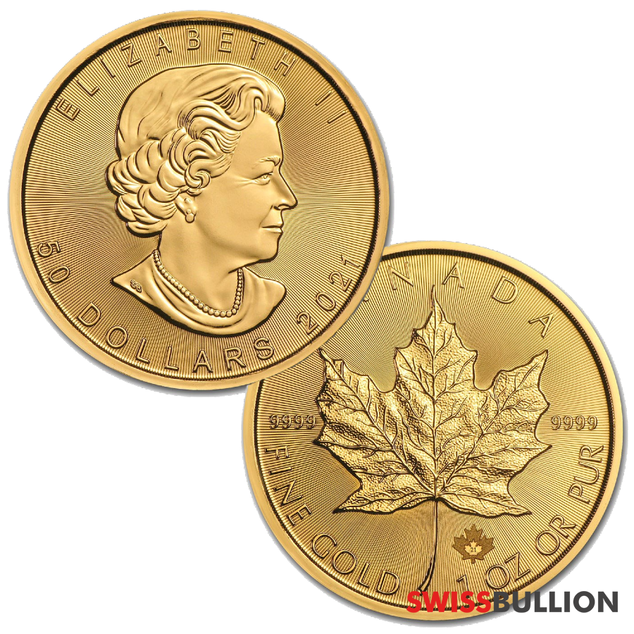 1 Ounce 2021 Maple Leaf Gold Coin