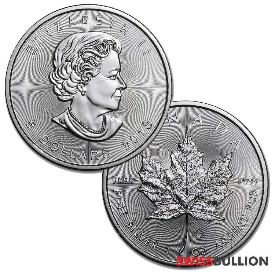 Un tube vide Maple Leaf, Achat Argent en ligne