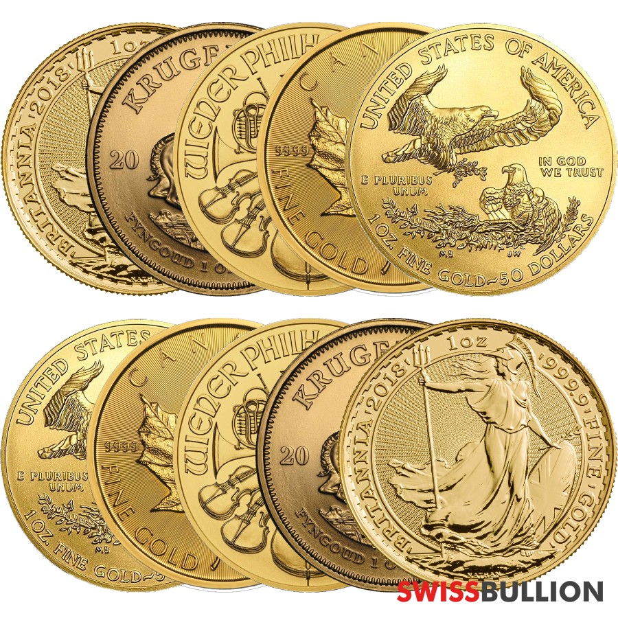 Wholesale 10 x 1 Ounce Gold Coin