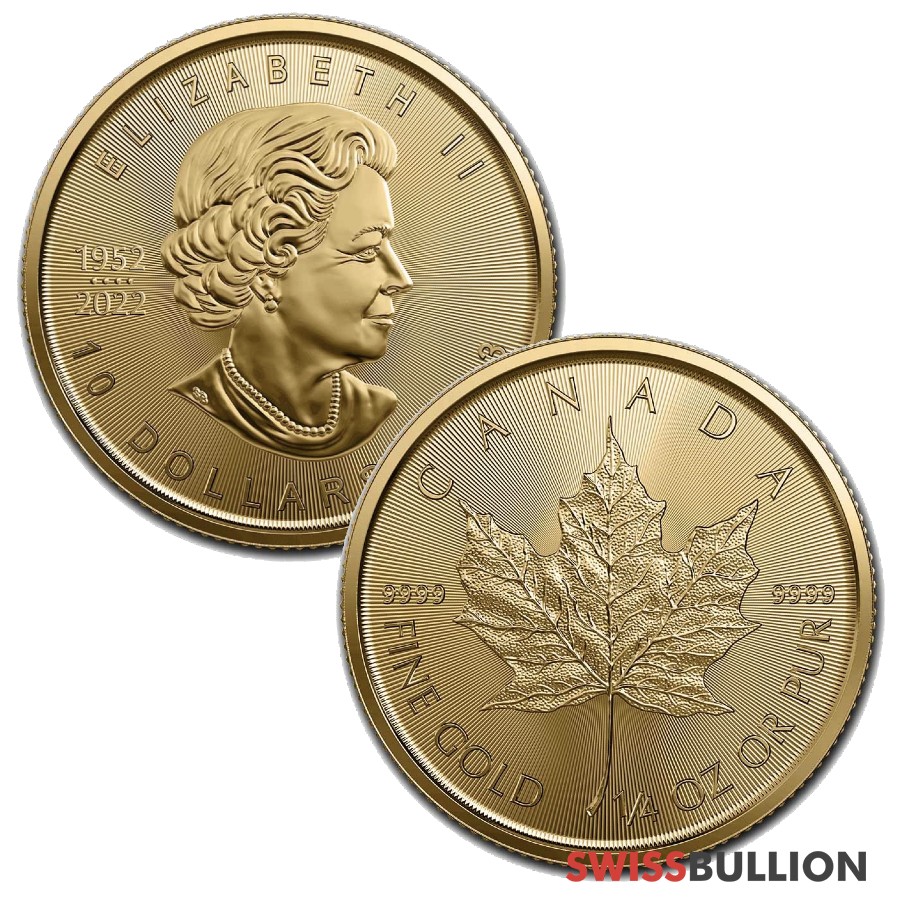 1/4 Ounce 2023 Maple Leaf Gold Coin