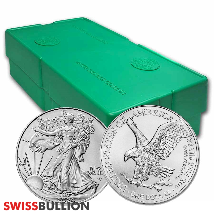 Monster Box, 1 Ounce 2025 Silver American Eagle Coin 500 Coins